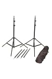 Prism 10x12' Professional Photo Backdrop Stand for Muslin and Other Backgrounds Including Carry Bag