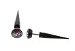 Genuine Ed Hardy Black Fake Taper - Heart Lock Logo - 16g Wire - 7.5mm - 32mm Length - Sold as a Pair