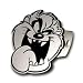 Taz Head Brushed Aluminum Hitch Plug