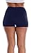 Attraco Women's Plus Size Broad Shorts Boyleg Swim Bottom Blue 22