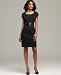 Style&co. Petite Dress, Short Sleeve Belted Sheath
