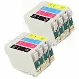 8 X T0715 Multipack Compatible Ink Cartridges for Epson Stylus B80W BX300F BX310FN BX600FW BX610FW S20 S21 SX100 SX105 SX110 SX115 SX200 SX205 SX215 SX218 SX800 SX805 SX810 SX815 SX510W DX515W SX600FW SX610FW