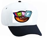 White Cap with music, portable, audio-visual, record, player