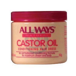 ALL WAYS Natural Castor Oil Conditioning Hair Dress Formula for Maximum Sheen and Body 5.5oz 155ml by All Ways
