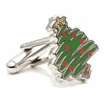 IMAGE OF Christmas Tree Cufflinks - Religious and Zen Formal Wear - Cufflinks