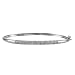 14k White or Yellow Gold Pave Diamond Bangle Bracelet (1/2 cttw, H-I Color, I1-I2 Clarity)