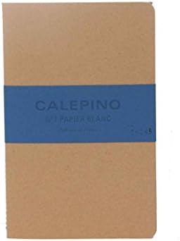 Calepino No. 7 - 2 Pack Large Notebooks with Plain Paper