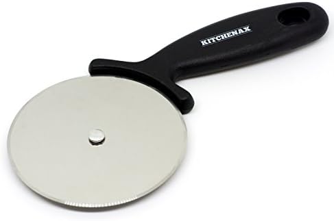 Pizza Cutter - Premium Quality - Sharp, 4" Stainless Steel Pizza Wheel, Anti-Slip Handle Grip, Dishwasher Safe, Best for Precision Cutting, Dough, Food, Includes Pizza Recipes