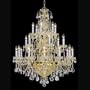 Crystorama Regal 12 Light Chandelier With Majestic Wood Polished Crystal