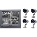 Mace MSP-17BQ 17-inch Black & White Quad Infrared System with 4 Cameras