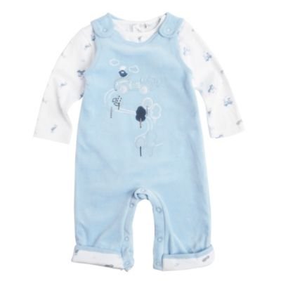 J by Jasper Conran-Baby's pale blue dungaree 