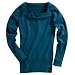 Active wear teens girl's long-length grandad-style sweater teal 168