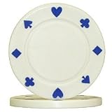 100 Suited Composite Chips - White