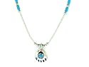 Sterling-silver Southwestern Bear Paw Liquid Silver Pendant-necklaces
