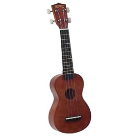 Mahalo U-50G Economy Soprano Ukulele with Geared Tuning Pegs and Gig Bag (Natural)