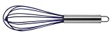 Fackelmann 43056 Schneebesen Silikon 28cm