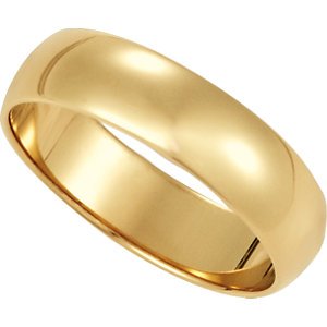 Genuine IceCarats Designer Jewelry Gift 10K Yellow Gold Wedding Band Ring Ring. 05.00 Mm Light Half Round Band In 10K Yellowgold Size 8