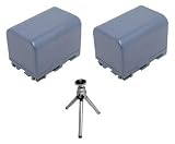 Multipack (2 Count): Replacement Battery for Specific Digital Camera and Camcorder Models / Compatible with SONY NP-FM70, NP-FM71, NP-QM70, NP-QM71, CCD-TRV308, CCD-TRV608, DCR-HC88, DCR-PC9E, DCR-TRV30 - Includes Mini Tripod with Expandable Legs
