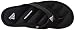adidas Performance Men's Zeitfrei Thong Flip Flop Sandal,Black/Black/Silver,13 M US