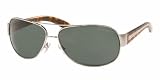 RALPH LAUREN SUNGLASSES - RALPH LAUREN RL 7012 9001-71 SHINY SILVER AVIATOR, GRAY GRADIENT SUNGLASSES