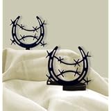 VWI CUR-TB-142 Horseshoe Tie Backs Powder Metal Coated
