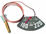 1947-49 Chevy Truck Temperature Gauge, Red Needle, 6 cylinder length line