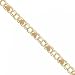 Heart Ankle Bracelet Adjutable to 10 Inches in 14KT Yellow Gold