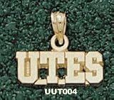 Univ Of Utah Block Utes 1/4 Charm/Pendant -14K/10K, Stainless Steel or Gold Plated