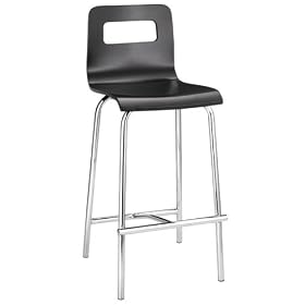 Zuo Barstools 301221 Escape Counter Stool Black - 2 Pack by zuo