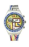Swatch Irony Colour Rays Muticolor Silicon Yellow Dial Men's Watch #YMS4010