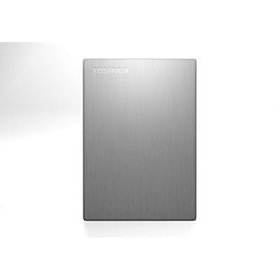 Toshiba Canvio Slim II HDTD210AS3E1 1TB External Hard Drive (Silver)