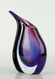 Glass Vase Multicolor Smoky & Beautiful 100% Handblown Art E70