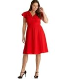 Calvin Klein Plus Size Silk Cap-Sleeve Dress