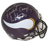 Randall Cunningham Autographed/Hand Signed Minnesota Vikings Proline Throwback Helmet 3 Signatures