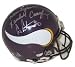 Cris Carter Autographed/Hand Signed Minnesota Vikings Full Size Authentic Proline Throwback Helmet 3