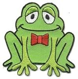 Happy Frog Iron On Patch