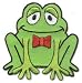 Happy Frog Iron On Patch
