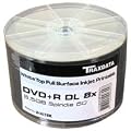 50 x Ritek/Traxdata 8x DVD+R DL Double Layer Inkjet Printable (2 x 25 Packs)