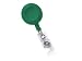 New BRADY PEOPLE ID CIPI 2120-3034 GREEN CLIP-ON BADGE REEL W/CLR STRP NO Slide-Type Belt Clip