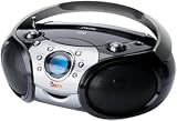 jWIN Portable CD Boombox with AM/FM Radio - Black (JXCD413BLK)