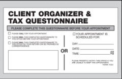 Client Organizer & Tax Questionnaire