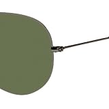 Ray Ban RB3025 LARGE METAL AVIATIOR Sunglasses - Choose Color and Size (55mm - W3236 Gunmetal Frame Grey Green G-15XLT Lens)