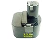 12.00V,2000mAh,Ni-Cd, Replacement Power Tools Battery for RYOBI CTH1201, CTH1202, CTH1202K2, FL1200, HP1201M, HP1201MK2, HP1201KM2, R10510, RY1201, TDS4000, TF1100, Compatible Part Numbers: 1400652, 1400652B, 1400670