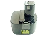 12.00V,2000mAh,Ni-Cd, Replacement Power Tools Battery for RYOBI CTH1201, CTH1202, CTH1202K2, FL1200, HP1201M, HP1201MK2, HP1201KM2, R10510, RY1201, TDS4000, TF1100, Compatible Part Numbers: 1400652, 1400652B, 1400670