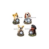 子犬付スポット型ソーラーライト H163・ダックス
