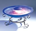 Magic Mist Tabletop Fountain with Frosted Blue Bowl