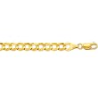 14K Yellow Gold Comfort Curb Chain Bracelet - 5.70mm - 8.5 inch