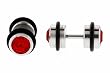 Stainless Steel Fake Plug with Red CZ - 16g Wire - 8mm Fake Plug - Sold as a Pair Stainless Steel Fake Plug with Red CZ - 16g Wire - 8mm Fake Plug - Sold as a Pair