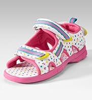 Younger Girls Open Toe Riptape Trekker Shoes