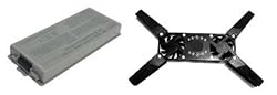 Extended Performance Replacement Battery for select Dell Model Laptops / Notebooks / Compatible with Dell D810, Latitude D810, D810, Precision M70, 310-5351, 312-0279, C5331, F5608, G5226, Y4367, C5340, D5505, D5540, M70 ( 9 Cells, 6600 Mah ) - Includes Expandable Base Silent Notebook Cooler pad